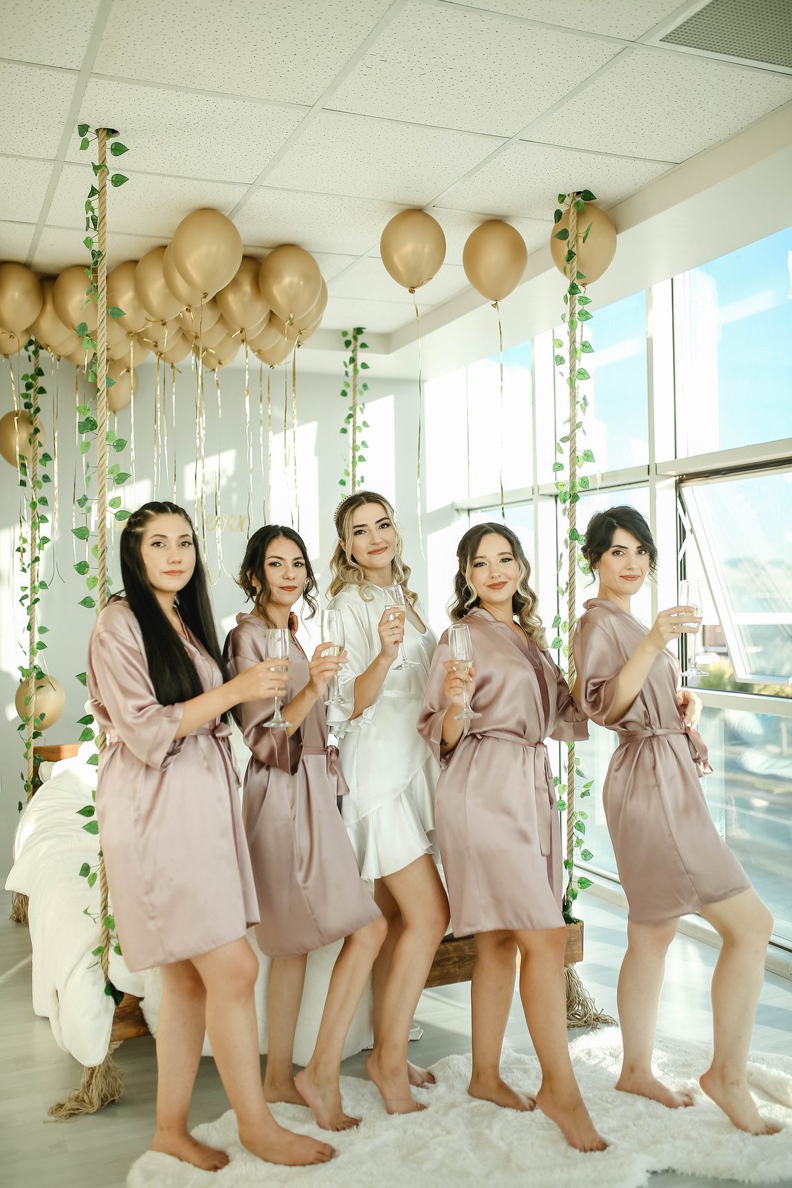 Photo of the Bride and Bridesmaids